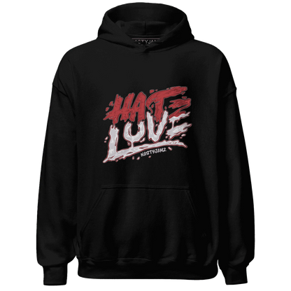 Black-Toe-Reimagined-Red-White-1s-Hoodie-Match-Love-Hate