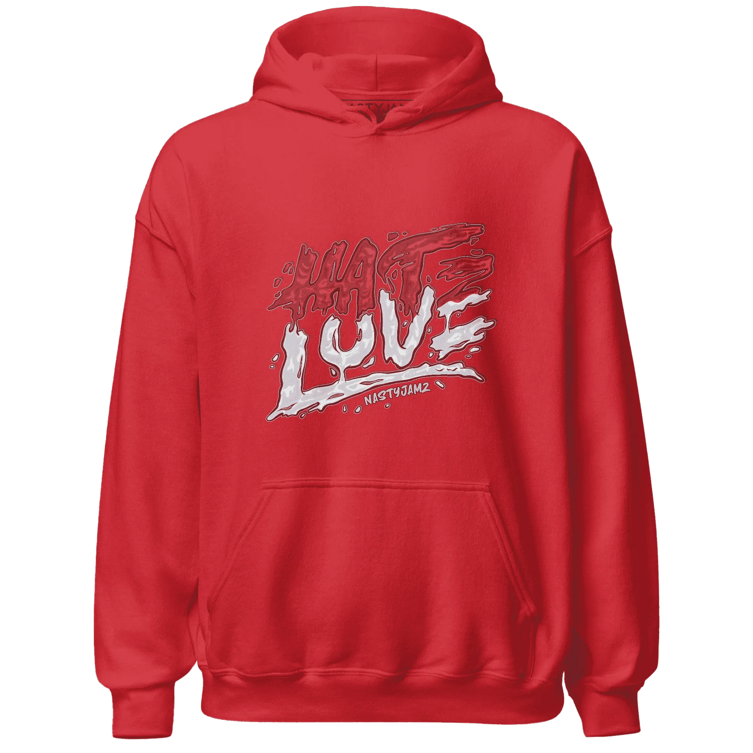Black-Toe-Reimagined-Red-White-1s-Hoodie-Match-Love-Hate