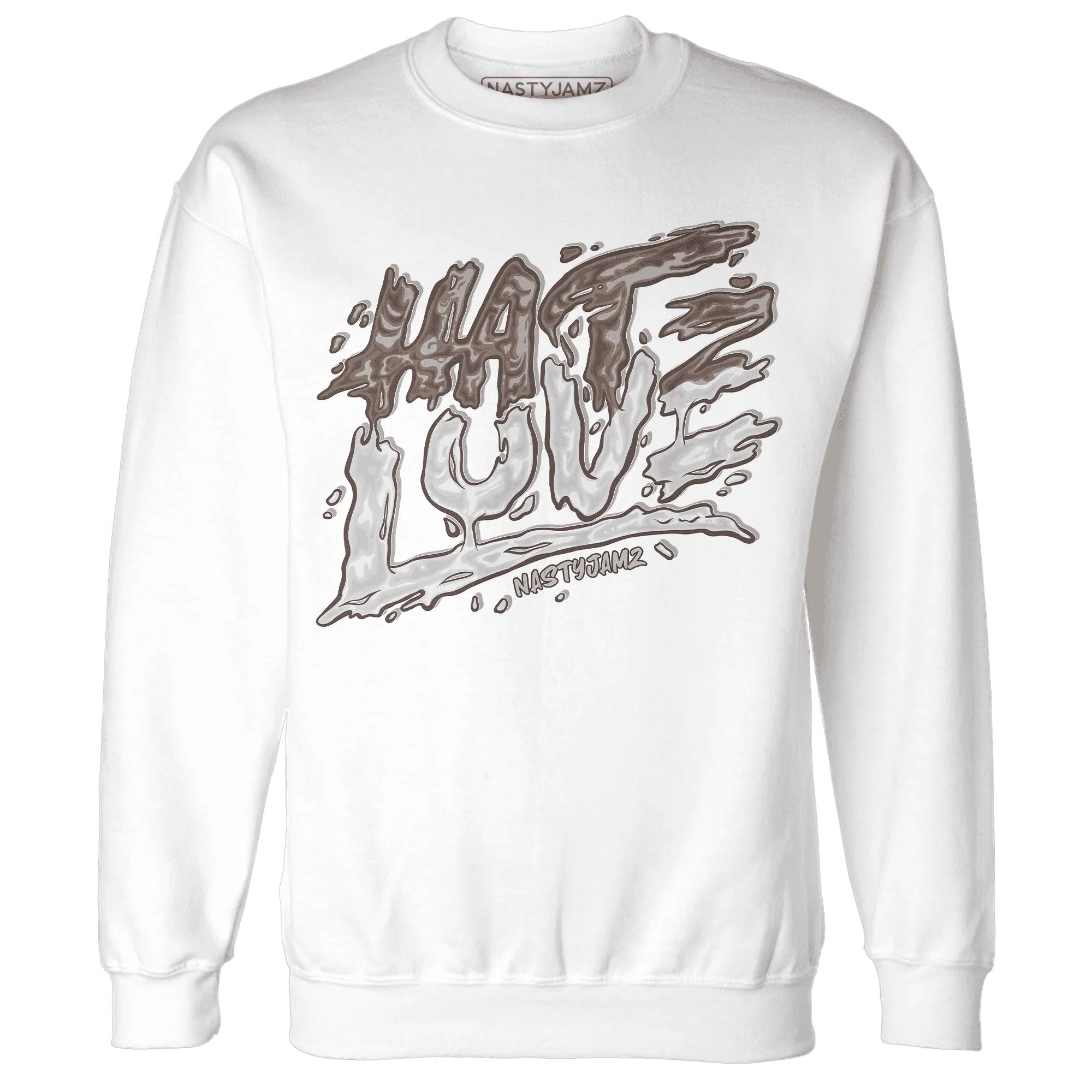 NastyJamz-Low-Mocha-1s-Sweatshirt-Match-Love-Hate