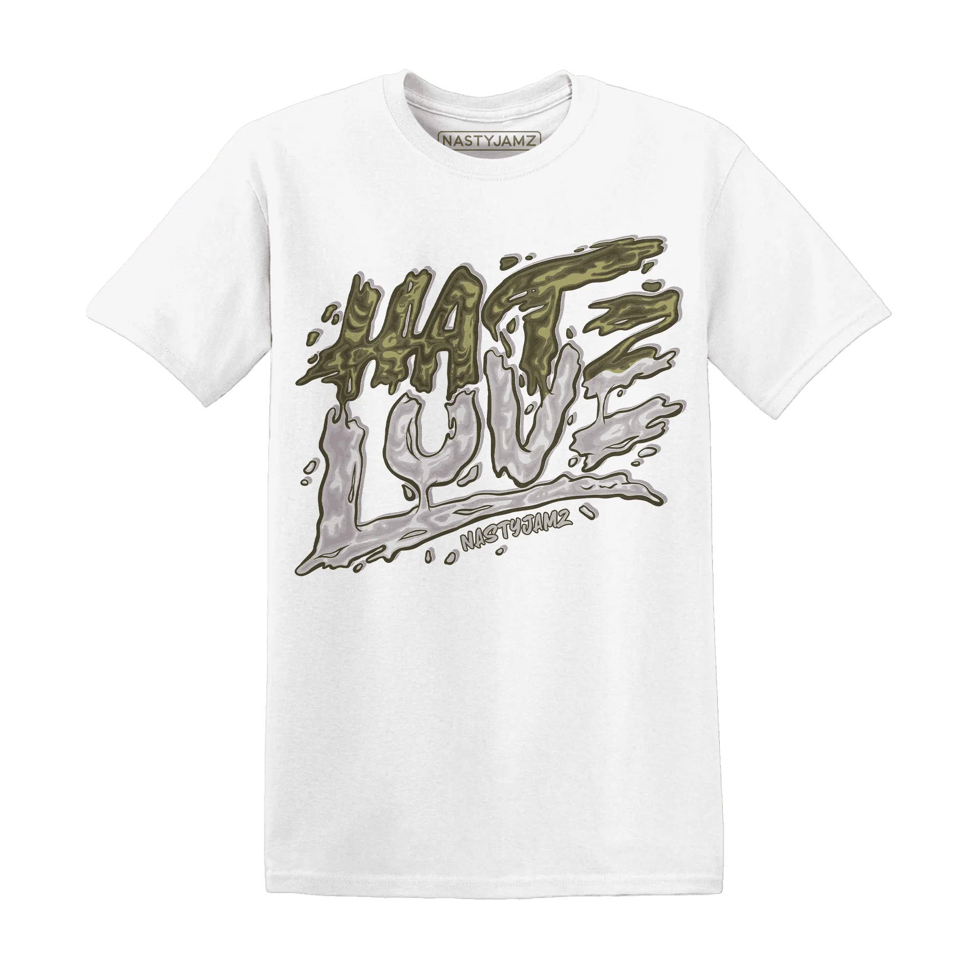 NastyJamz-Medium-Olive-1s-T-Shirt-Match-Love-Hate