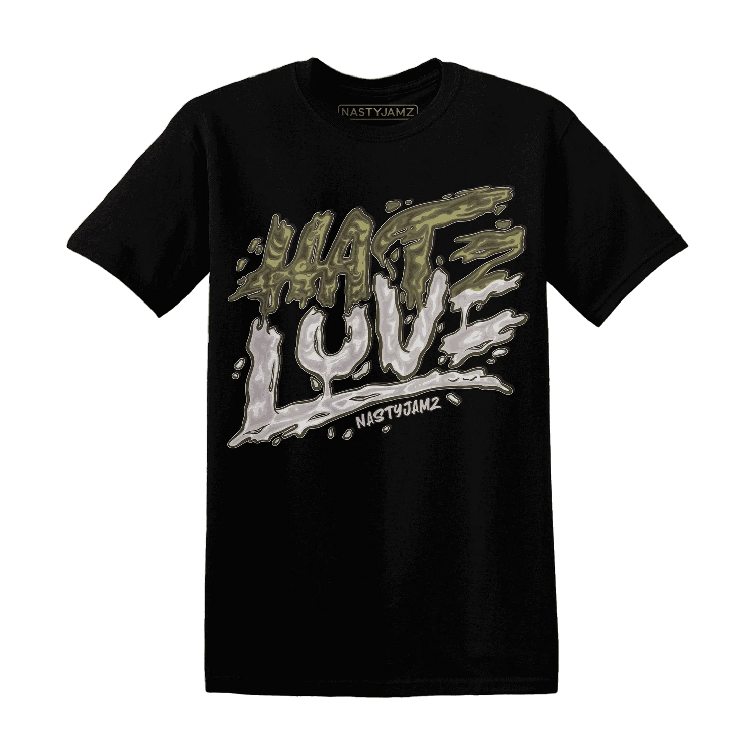 NastyJamz-Medium-Olive-1s-T-Shirt-Match-Love-Hate