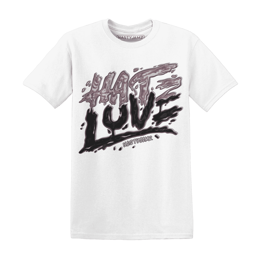 NastyJamz-Black-Violet-Ore-3s-T-Shirt-Match-Love-Hate