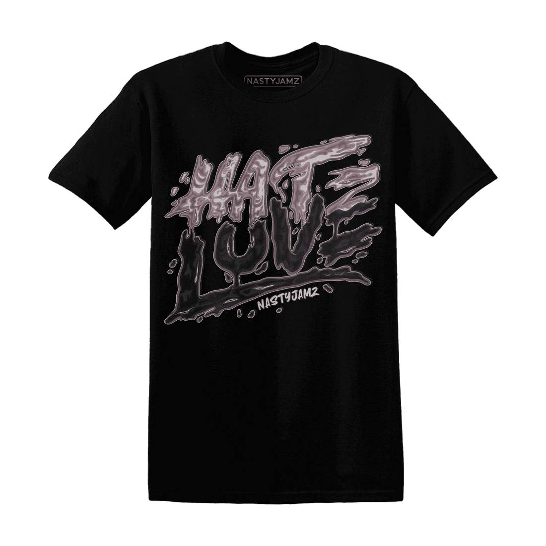 NastyJamz-Black-Violet-Ore-3s-T-Shirt-Match-Love-Hate