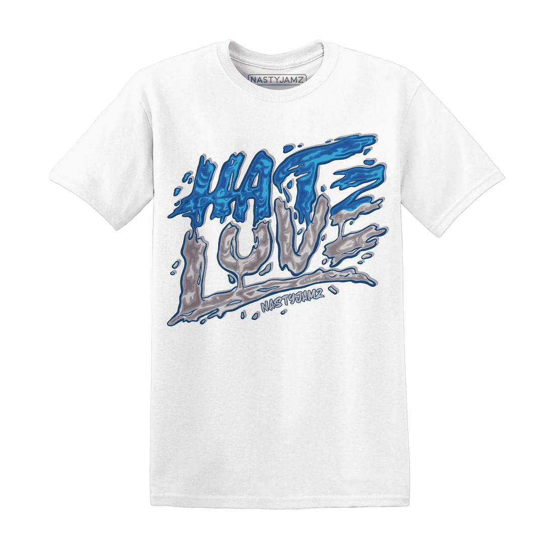 NastyJamz-Industrial-Blue-4s-T-Shirt-Match-Love-Hate