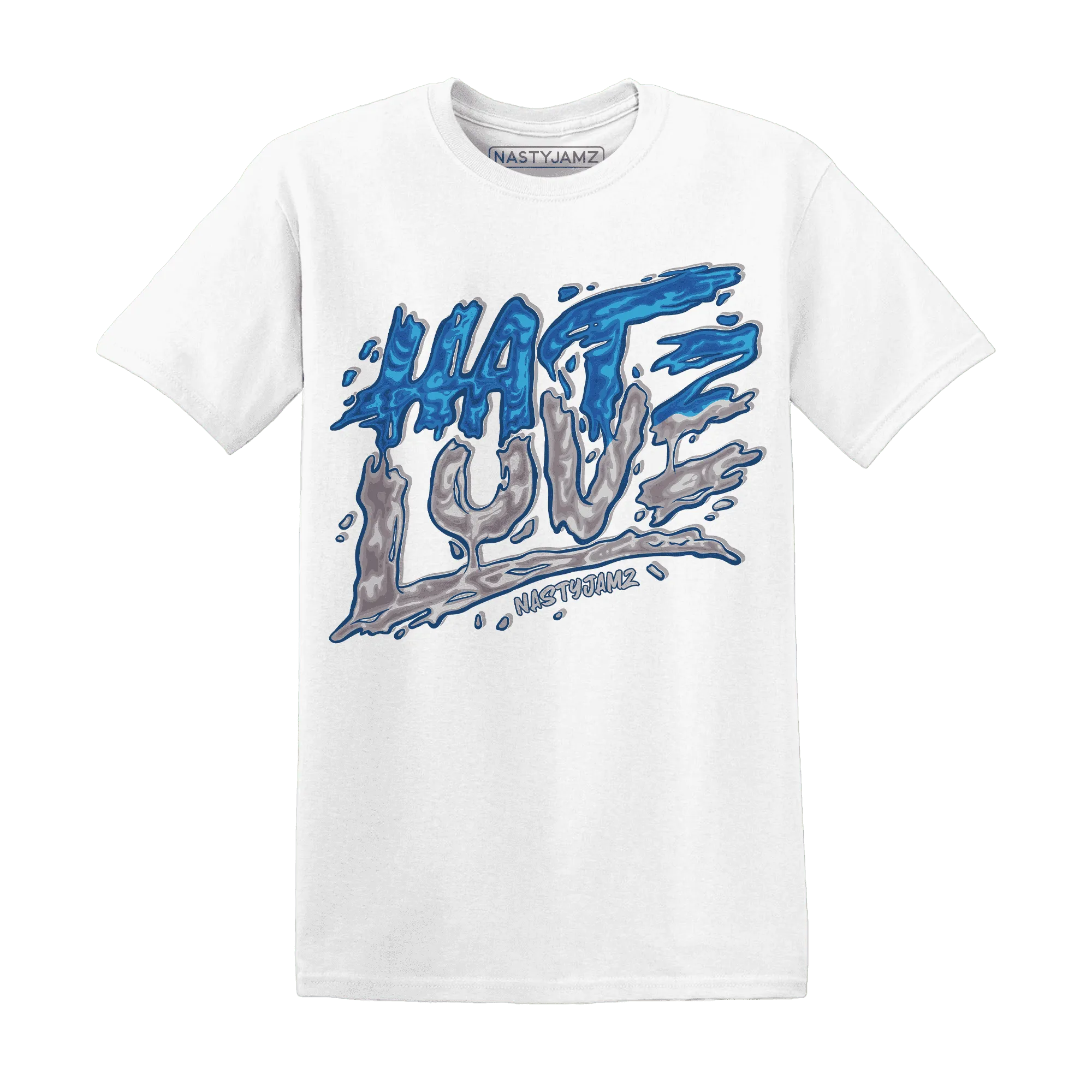 NastyJamz-Industrial-Blue-4s-T-Shirt-Match-Love-Hate