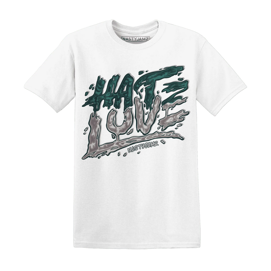 NastyJamz-Oxidized-Green-4s-T-Shirt-Match-Love-Hate