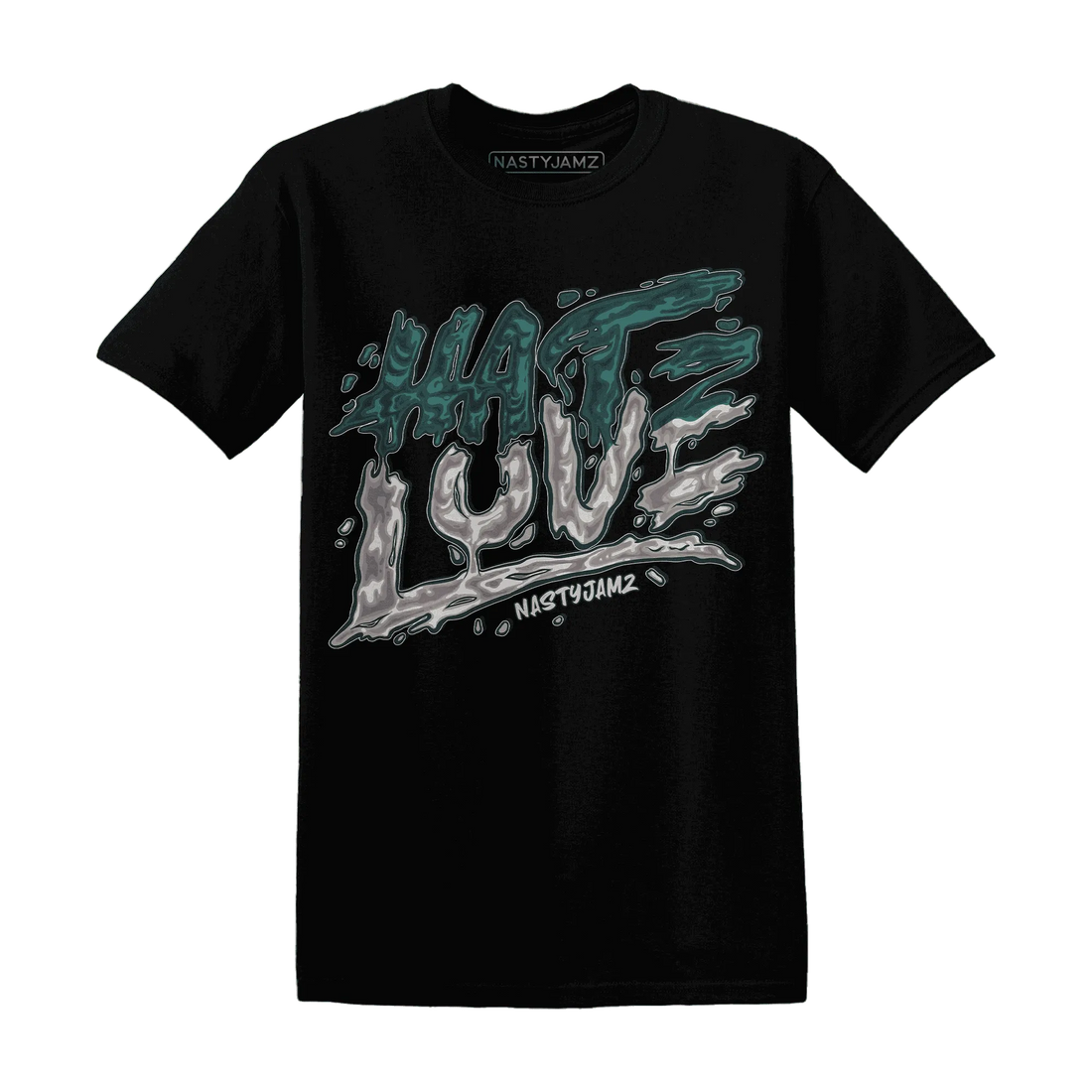 NastyJamz-Oxidized-Green-4s-T-Shirt-Match-Love-Hate