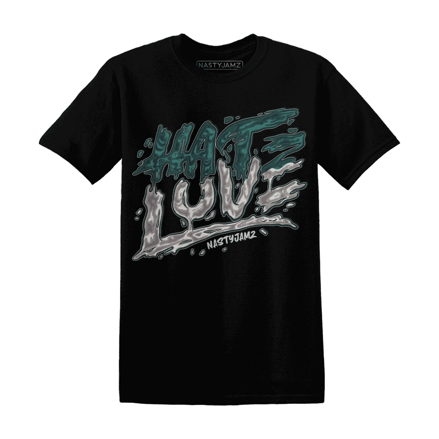 NastyJamz-Oxidized-Green-4s-T-Shirt-Match-Love-Hate