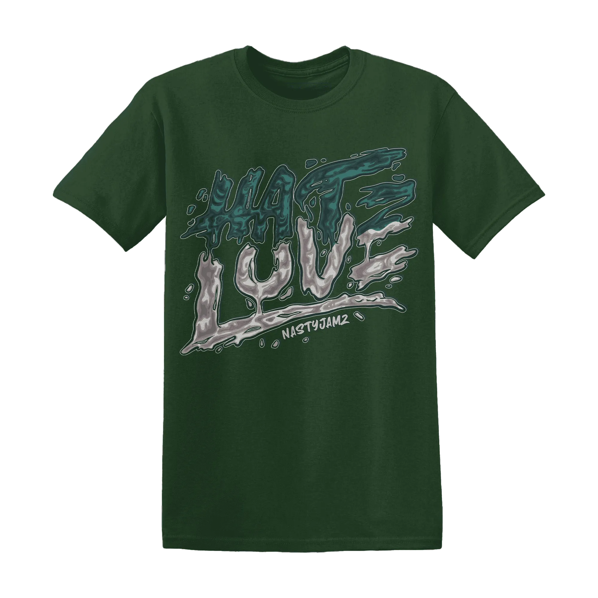 NastyJamz-Oxidized-Green-4s-T-Shirt-Match-Love-Hate