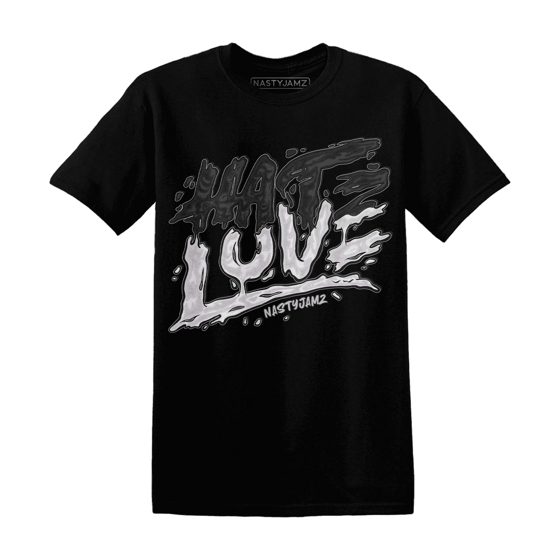 NastyJamz-White-Thunder-4s-T-Shirt-Match-Love-Hate