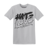 White-Thunder-4s-T-Shirt-Match-Love-Hate