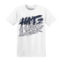 White-Navy-6s-T-Shirt-Match-Love-Hate