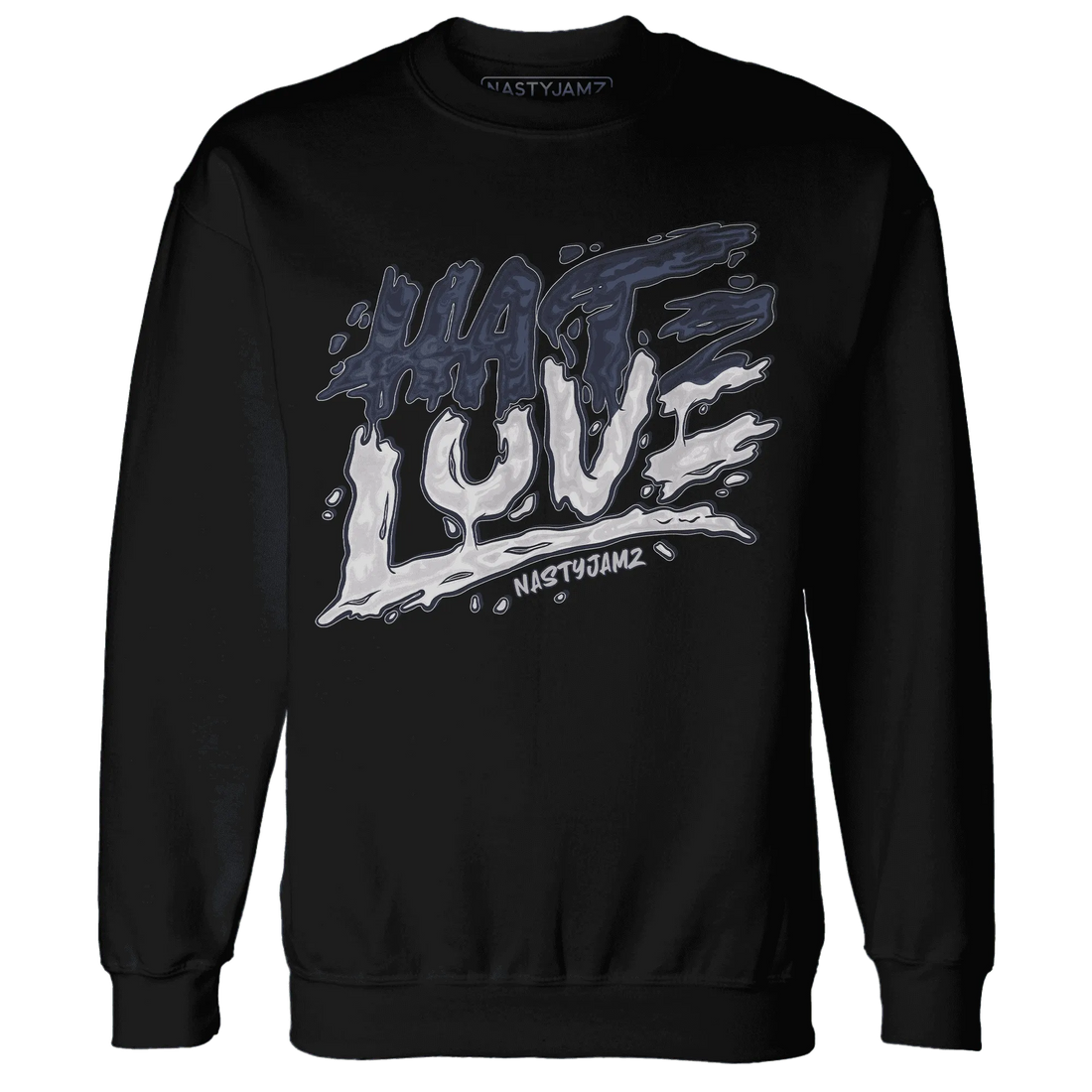 White-Navy-6s-Sweatshirt-Match-Love-Hate