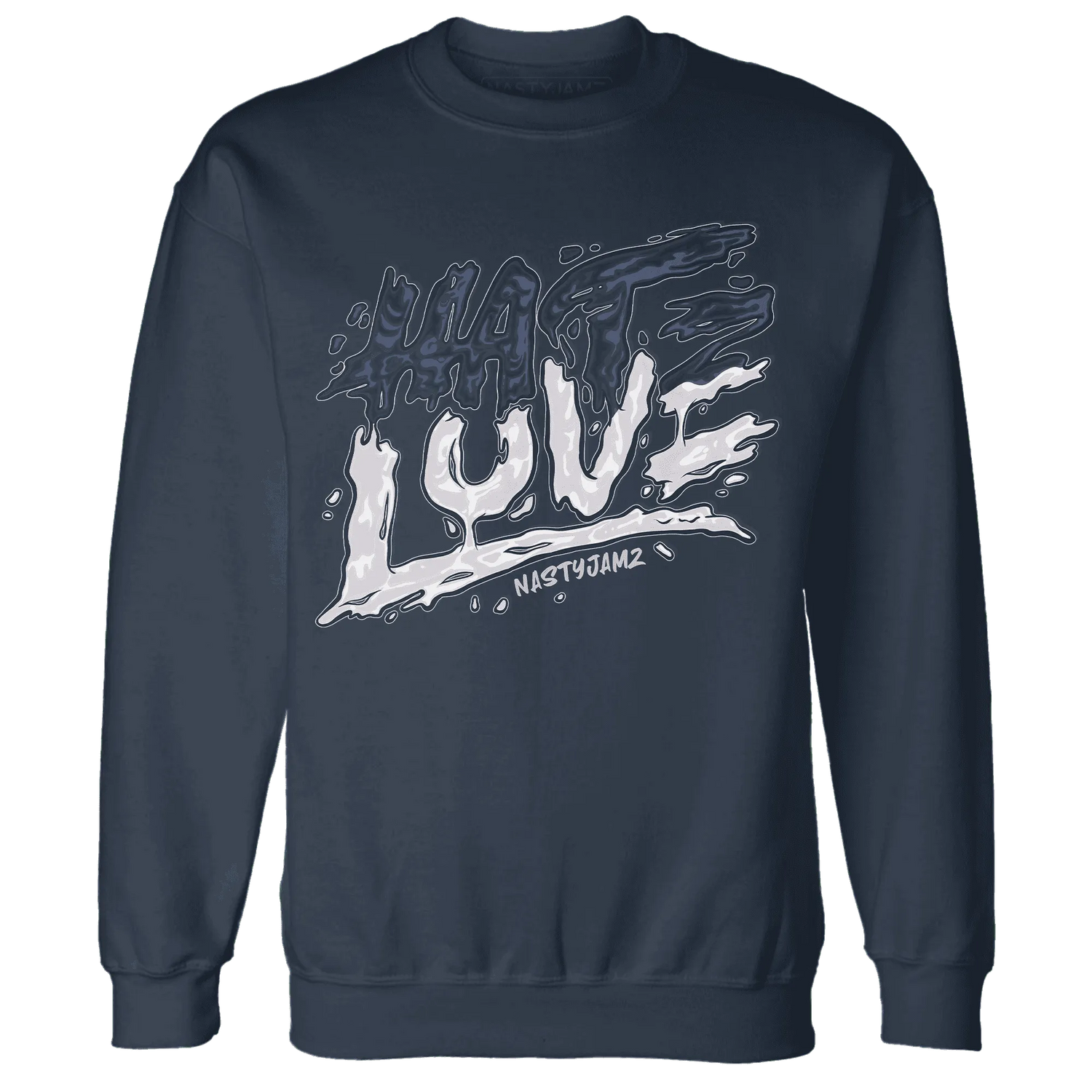 White-Navy-6s-Sweatshirt-Match-Love-Hate