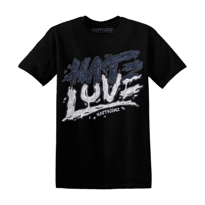 White-Navy-6s-T-Shirt-Match-Love-Hate
