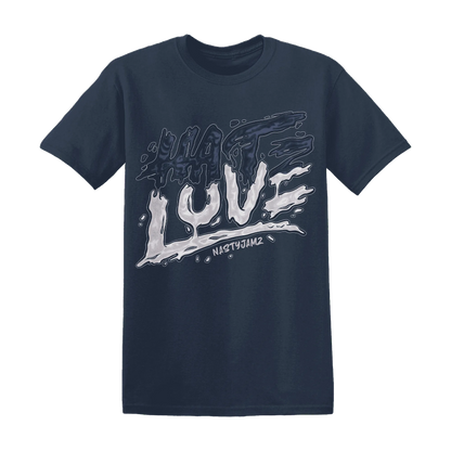 White-Navy-6s-T-Shirt-Match-Love-Hate