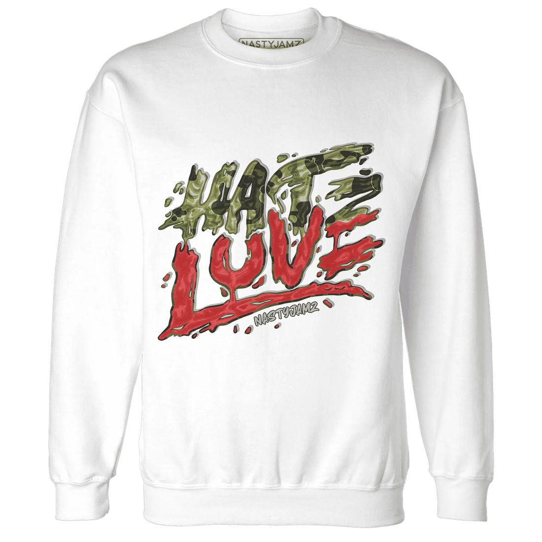 AM-90-Dark-Sage-Solar-Red-Sweatshirt-Match-Love-Hate
