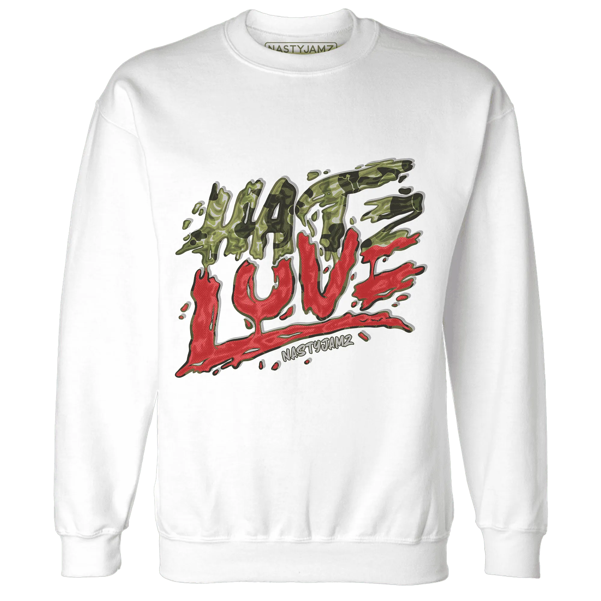 AM-90-Dark-Sage-Solar-Red-Sweatshirt-Match-Love-Hate