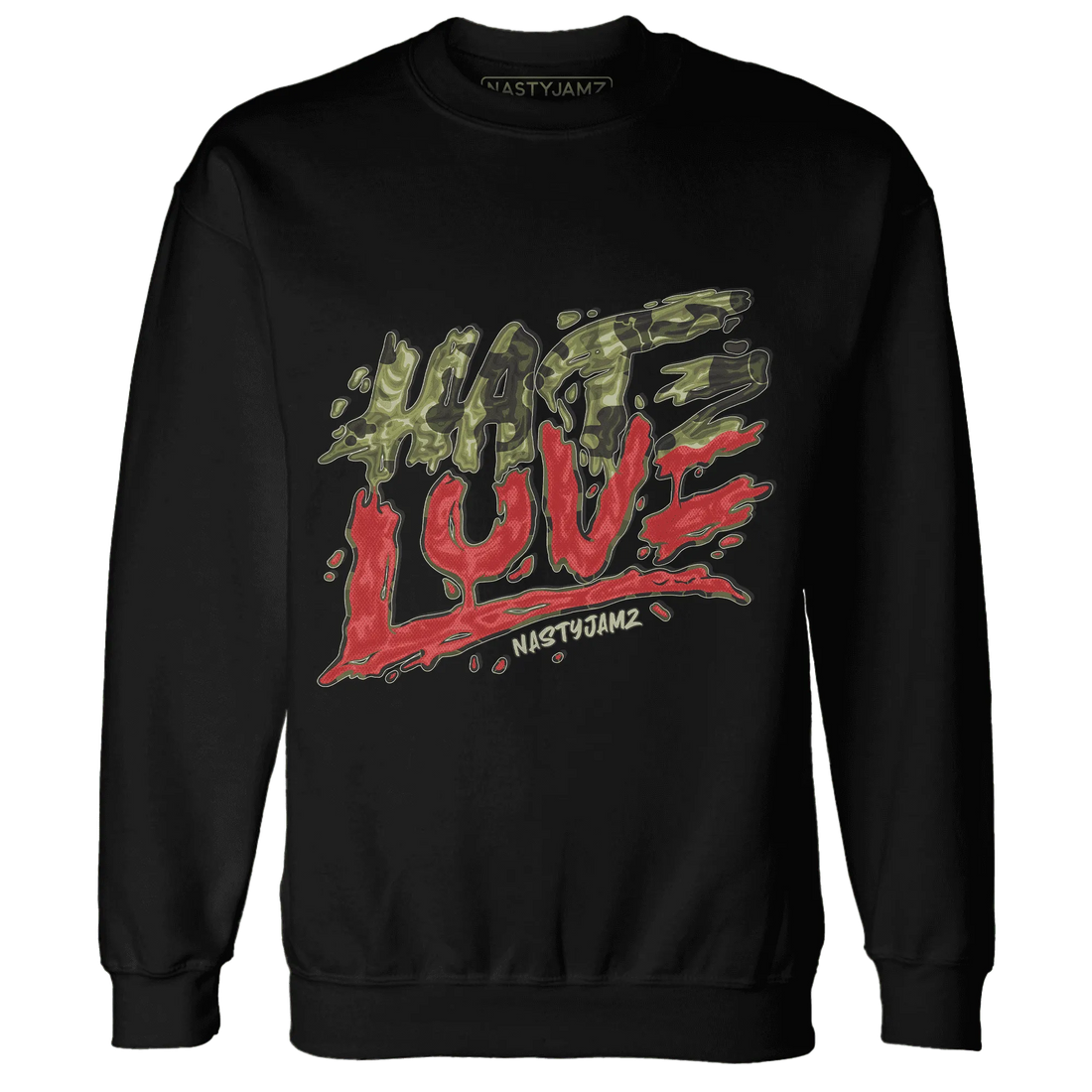 AM-90-Dark-Sage-Solar-Red-Sweatshirt-Match-Love-Hate