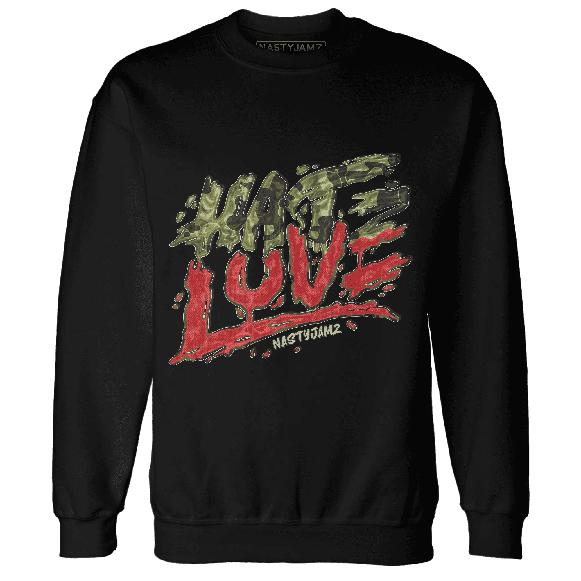 AM-90-Dark-Sage-Solar-Red-Sweatshirt-Match-Love-Hate
