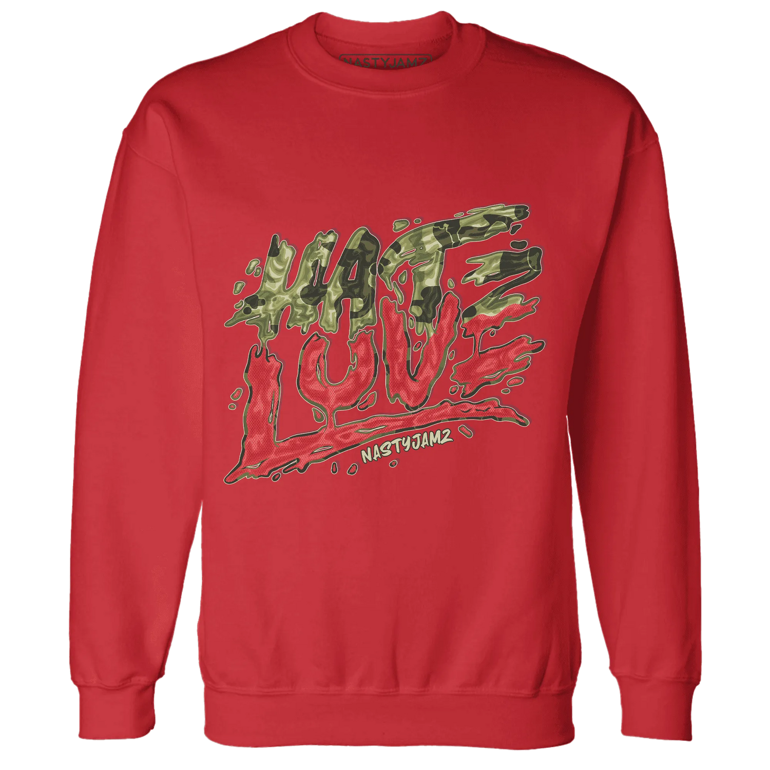 AM-90-Dark-Sage-Solar-Red-Sweatshirt-Match-Love-Hate