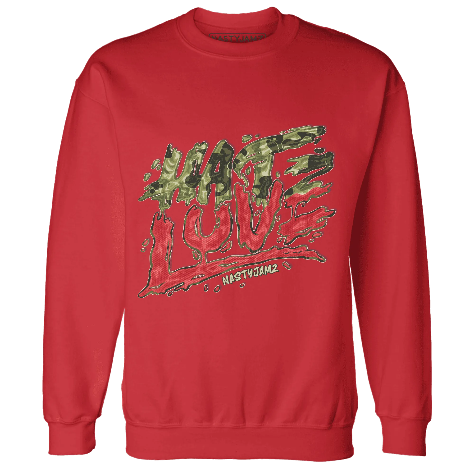 AM-90-Dark-Sage-Solar-Red-Sweatshirt-Match-Love-Hate