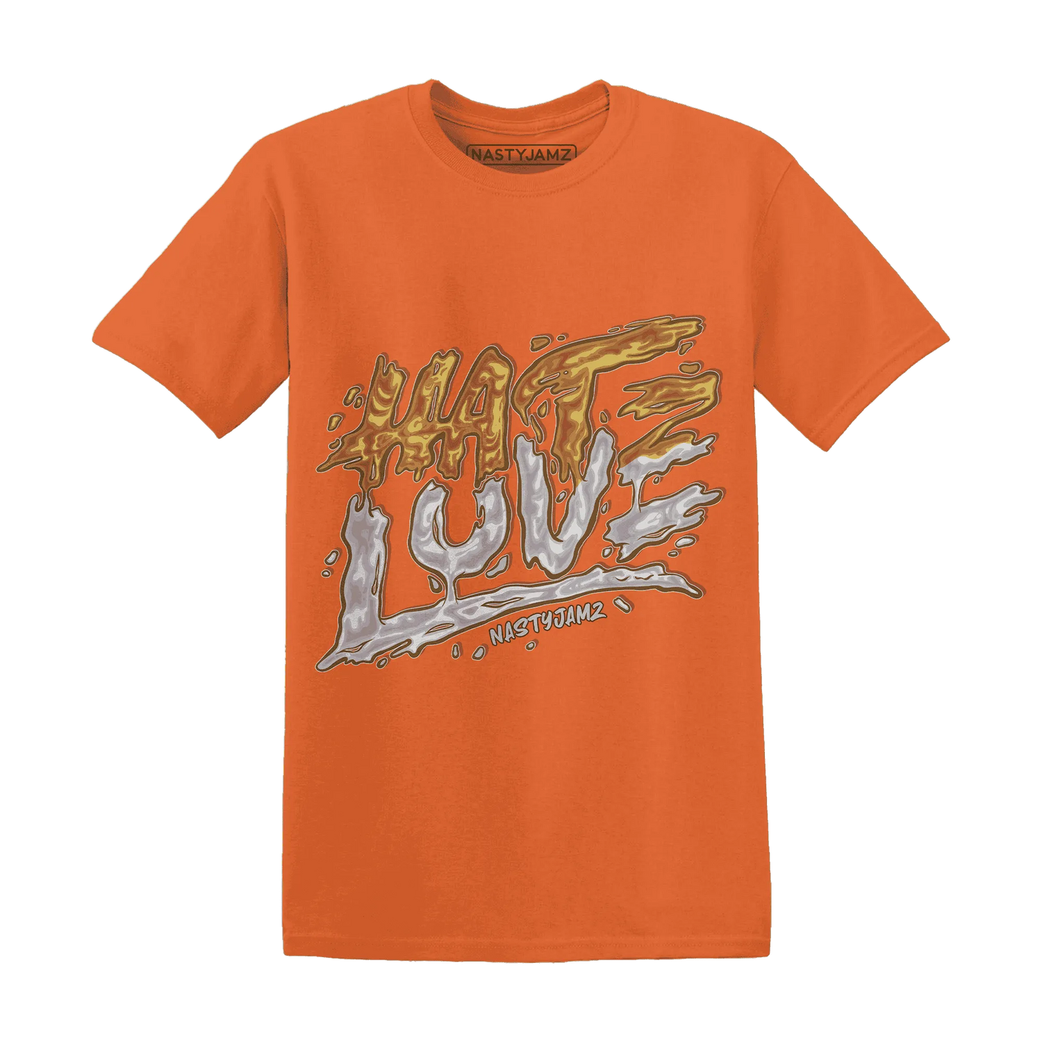 Dunk-Low-Retro-Wheat-Orange-T-Shirt-Match-Love-Hate