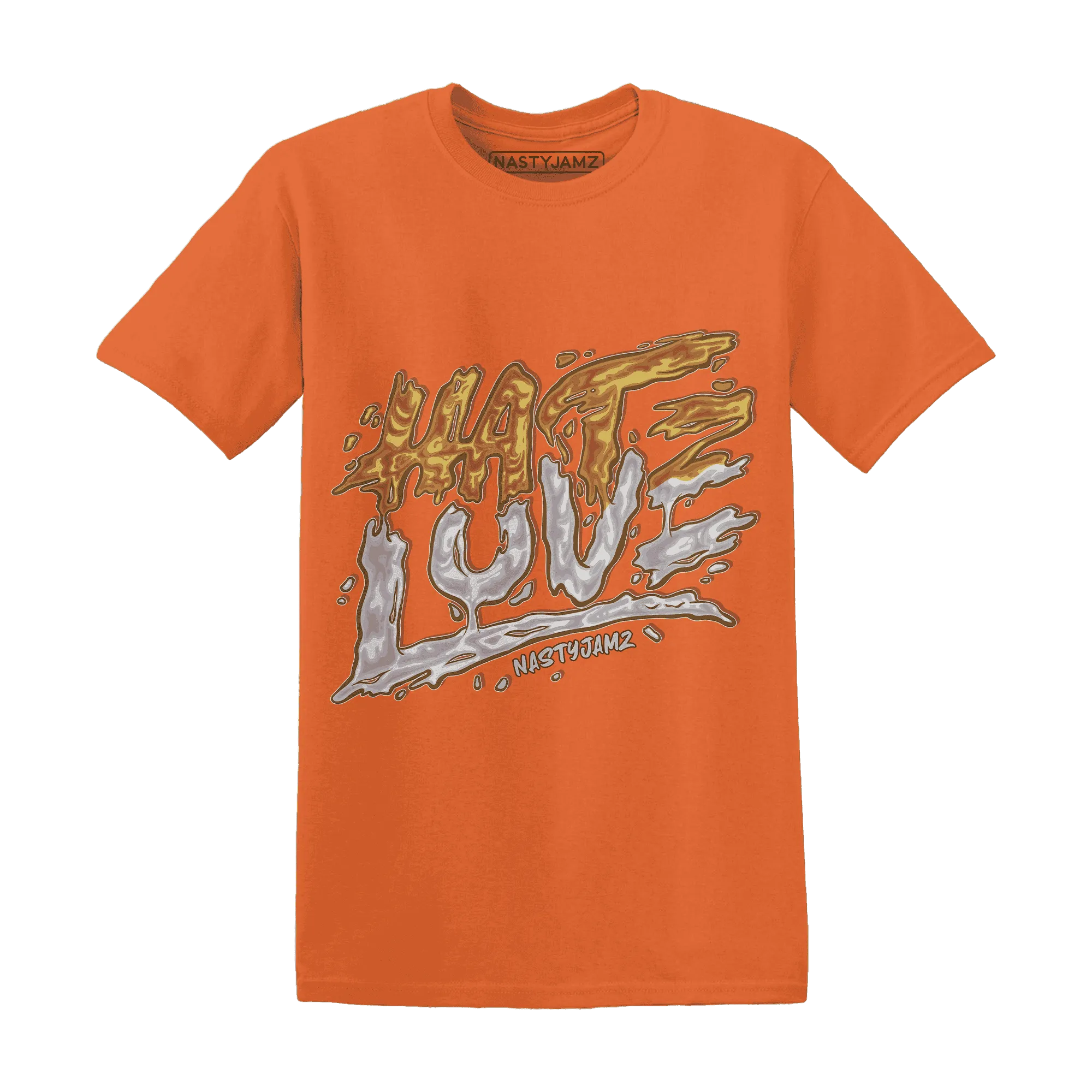 Dunk-Low-Retro-Wheat-Orange-T-Shirt-Match-Love-Hate