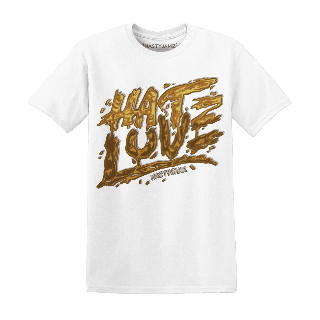 NastyJamz-Wheat-13s-T-Shirt-Match-Love-Hate