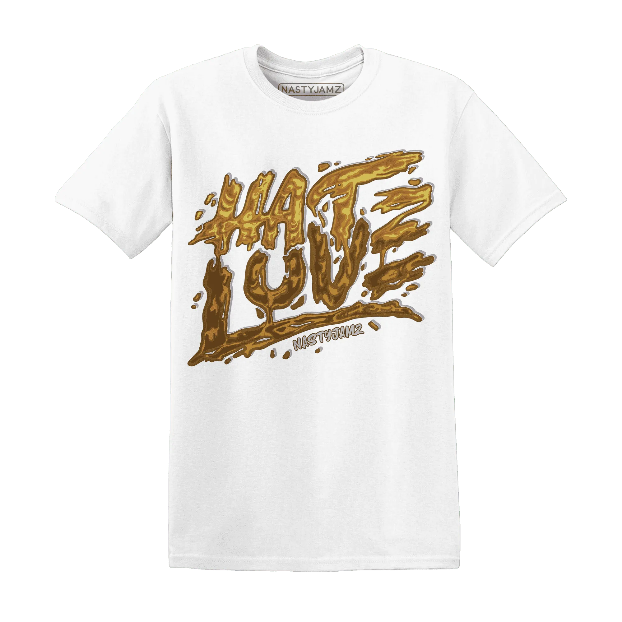 NastyJamz-Wheat-13s-T-Shirt-Match-Love-Hate