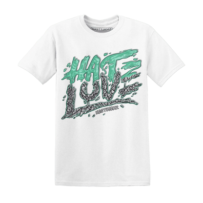 NastyJamz-Green-Glow-3s-T-Shirt-Match-Love-Hate