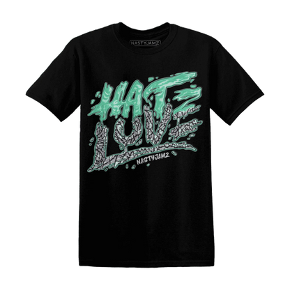 NastyJamz-Green-Glow-3s-T-Shirt-Match-Love-Hate