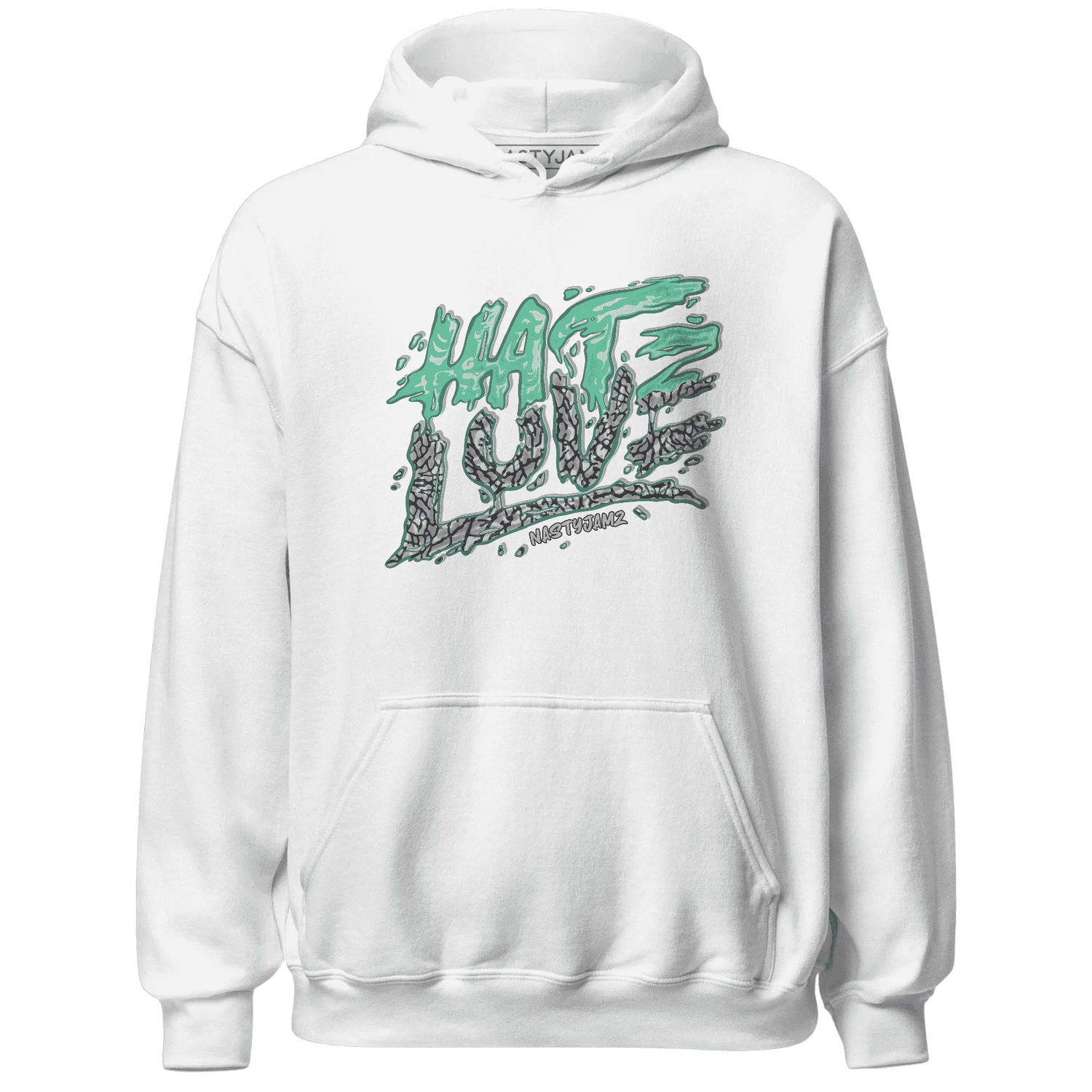 NastyJamz-Green-Glow-3s-Hoodie-Match-Love-Hate