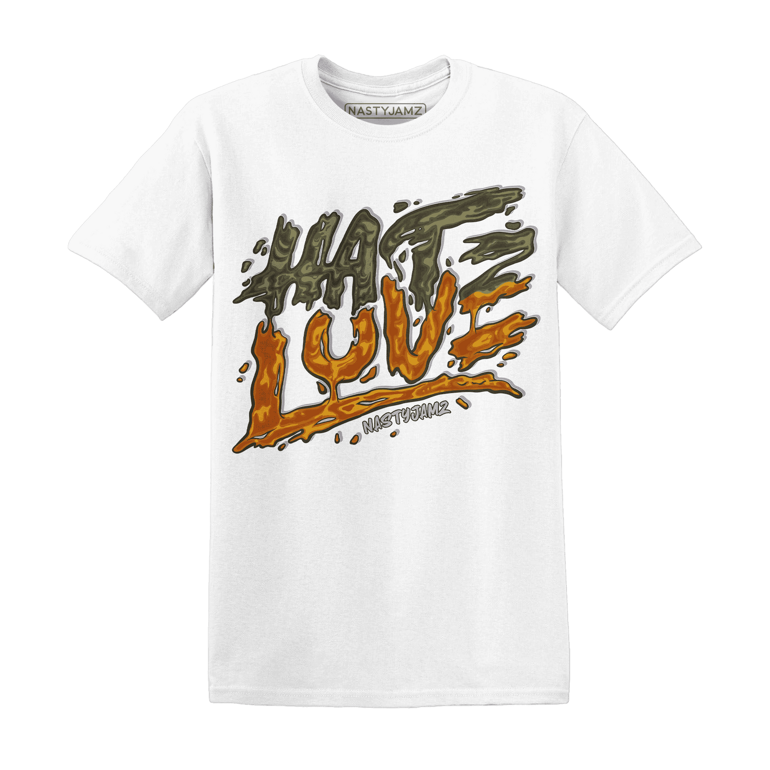 NastyJamz-Olive-5s-T-Shirt-Match-Love-Hate