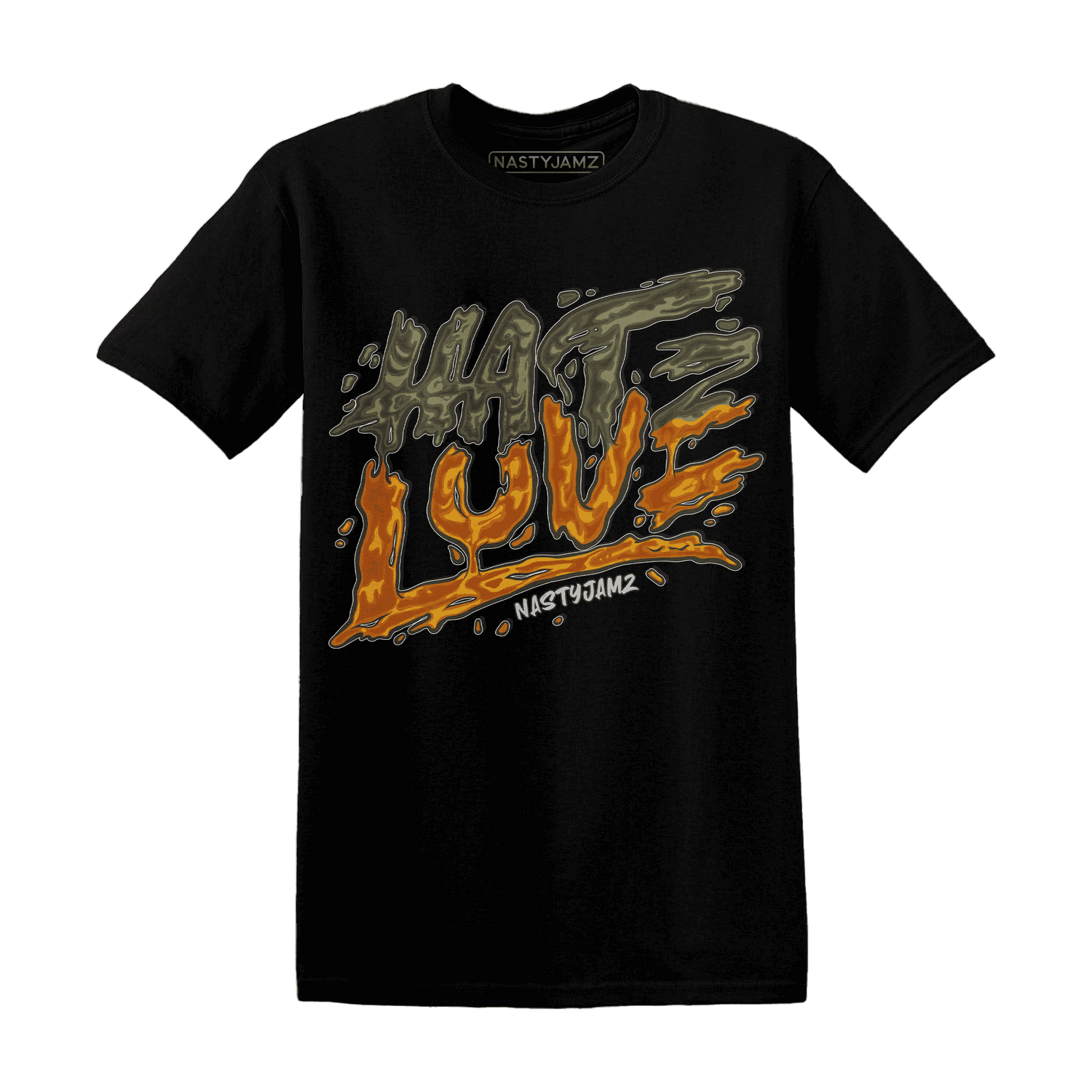 NastyJamz-Olive-5s-T-Shirt-Match-Love-Hate