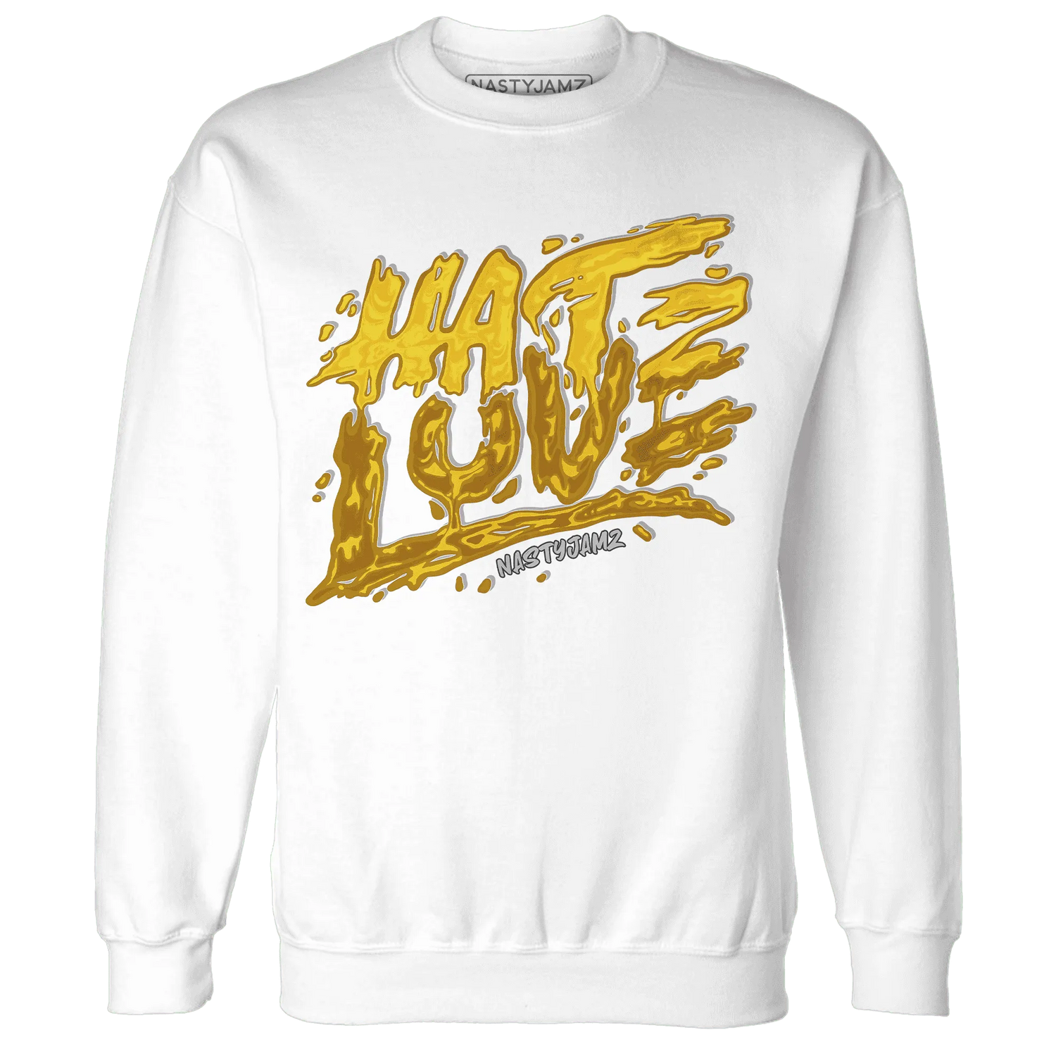 NastyJamz-Yellow-Ochre-6s-Sweatshirt-Match-Love-Hate