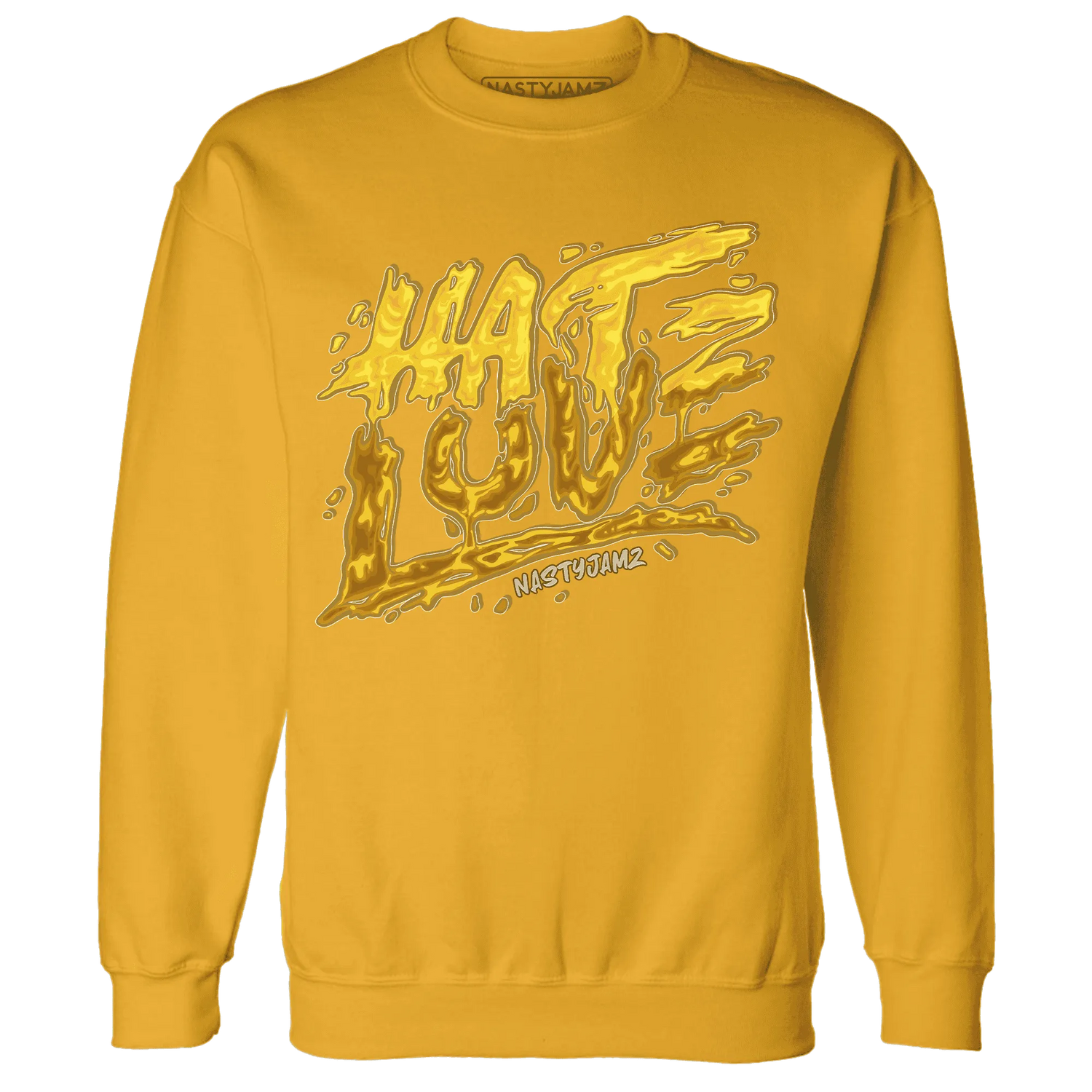 NastyJamz-Yellow-Ochre-6s-Sweatshirt-Match-Love-Hate