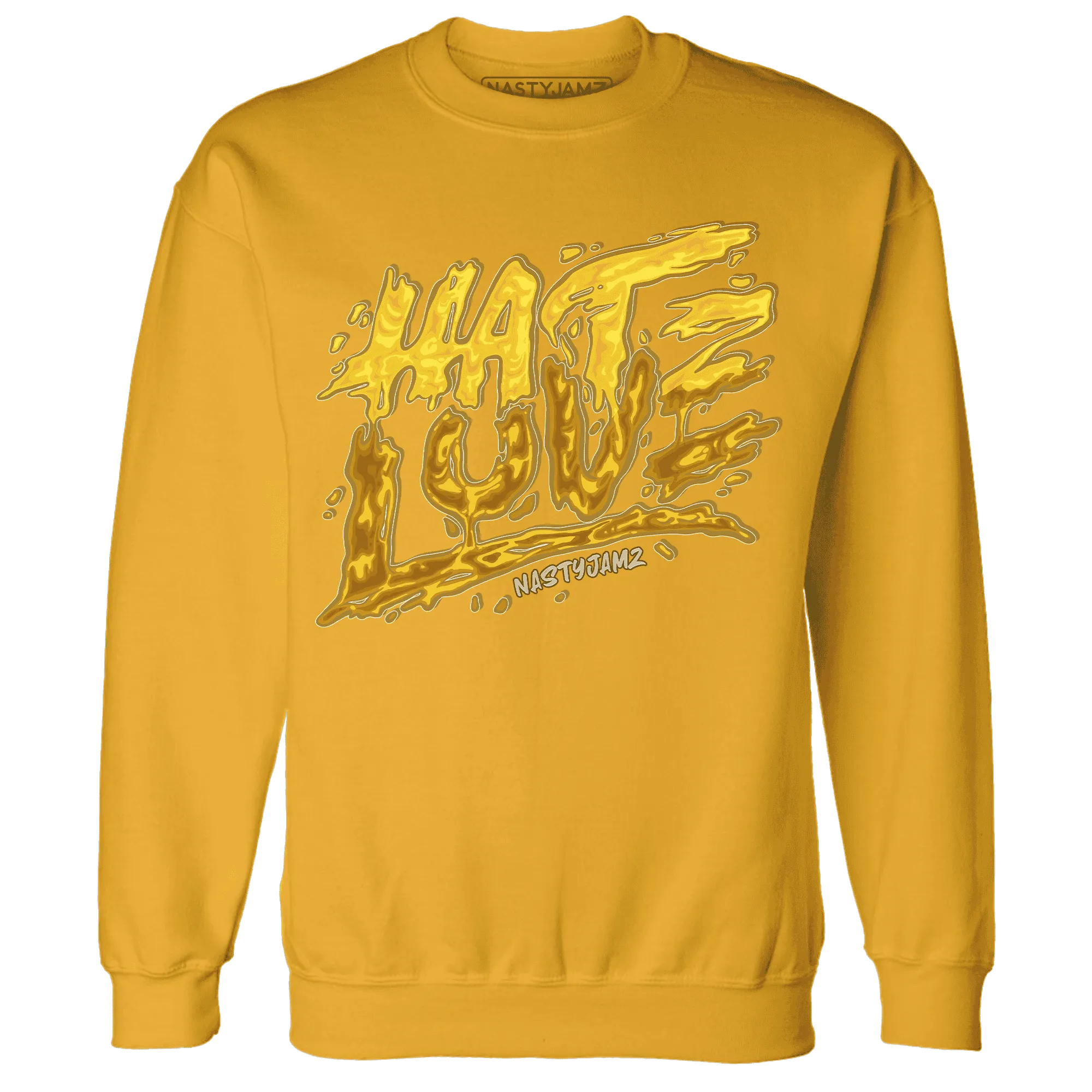 NastyJamz-Yellow-Ochre-6s-Sweatshirt-Match-Love-Hate