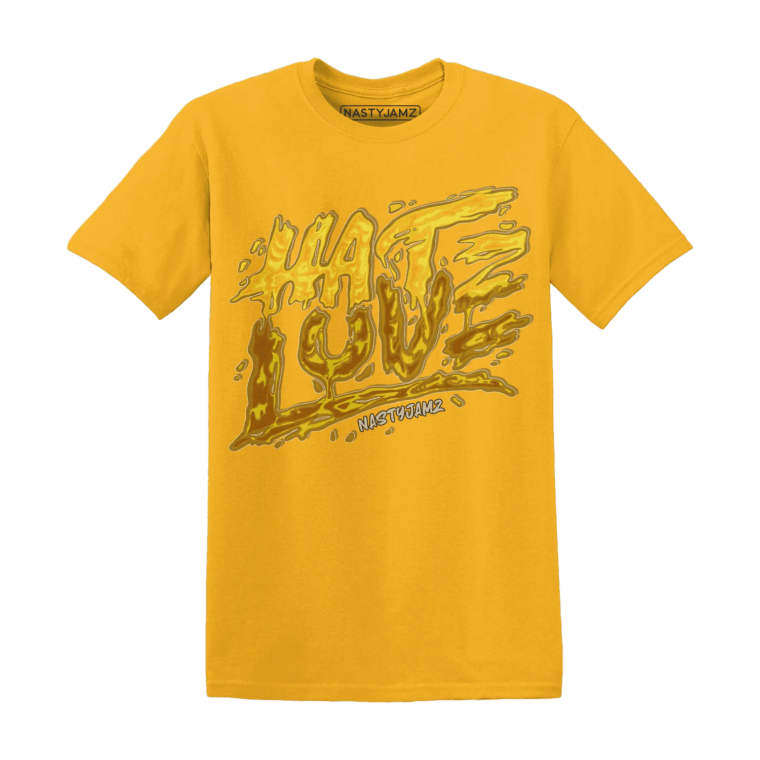 NastyJamz-Yellow-Ochre-6s-T-Shirt-Match-Love-Hate