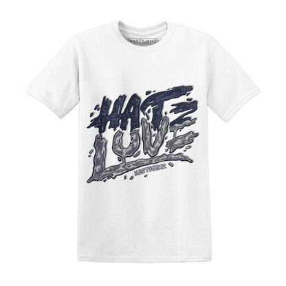 VaporMax-Plus-Midnight-Navy-White-Metallic-Silver-T-Shirt-Match-Love-Hate