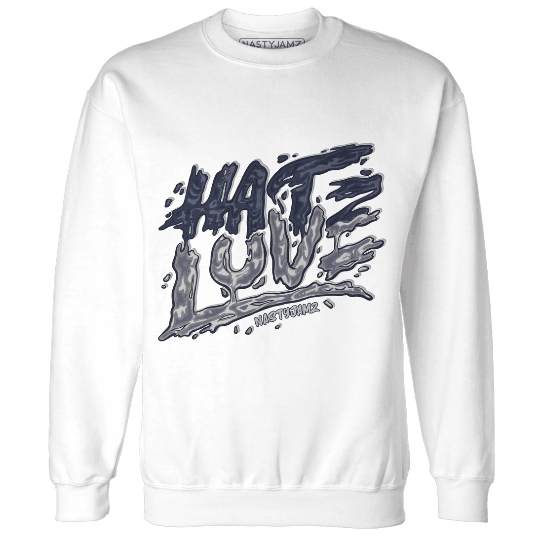 VaporMax-Plus-Midnight-Navy-White-Metallic-Silver-Sweatshirt-Match-Love-Hate