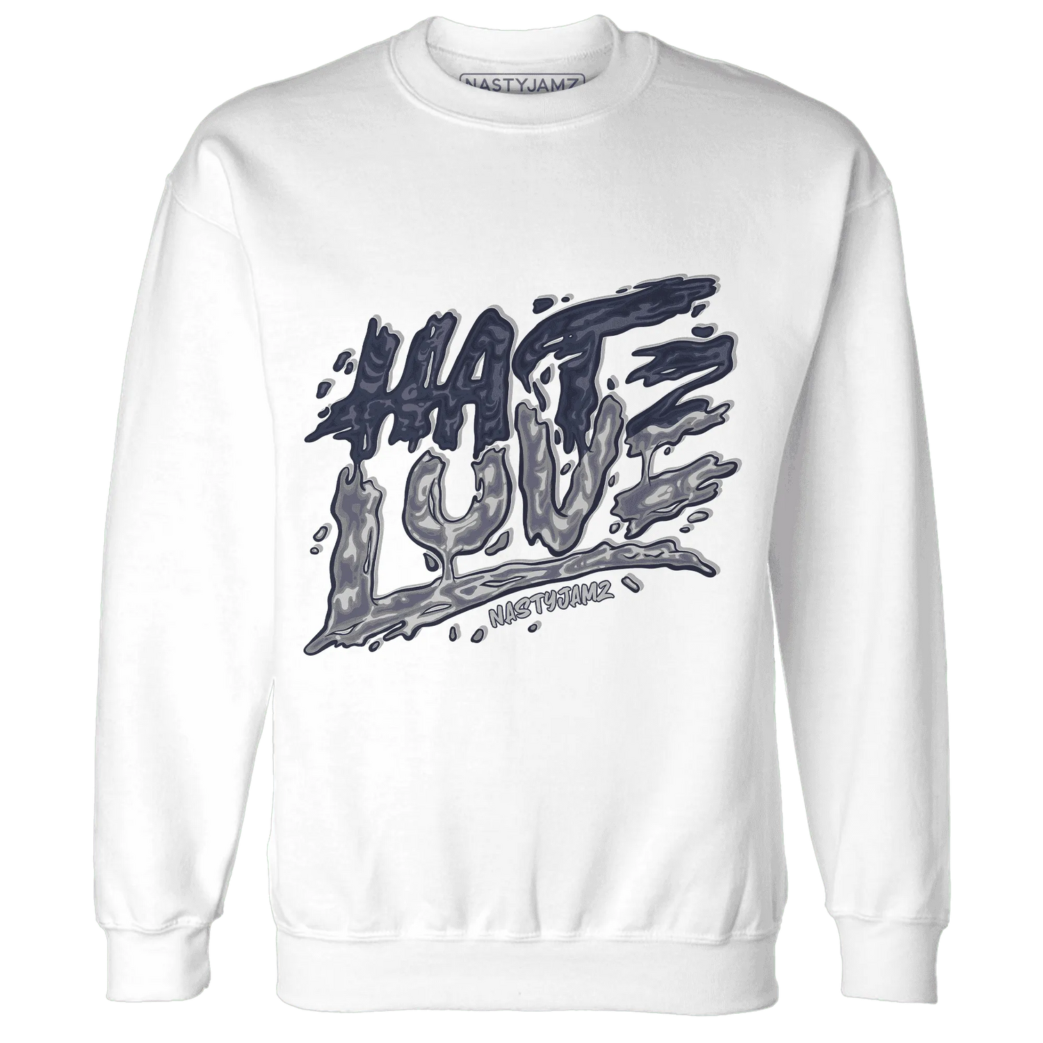 VaporMax-Plus-Midnight-Navy-White-Metallic-Silver-Sweatshirt-Match-Love-Hate