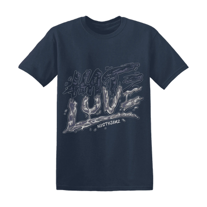 VaporMax-Plus-Midnight-Navy-White-Metallic-Silver-T-Shirt-Match-Love-Hate