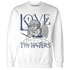 Low-Diffused-Blue-11s-Sweatshirt-Match-Love-Thy-Haters-Angel