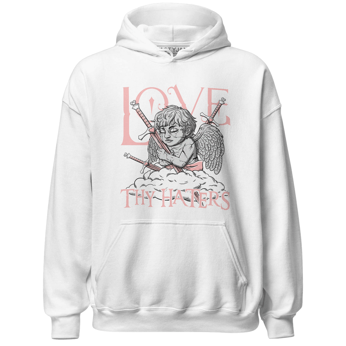Low Legend Pink 11s Hoodie Match Love Thy Haters Angel - NastyJamz