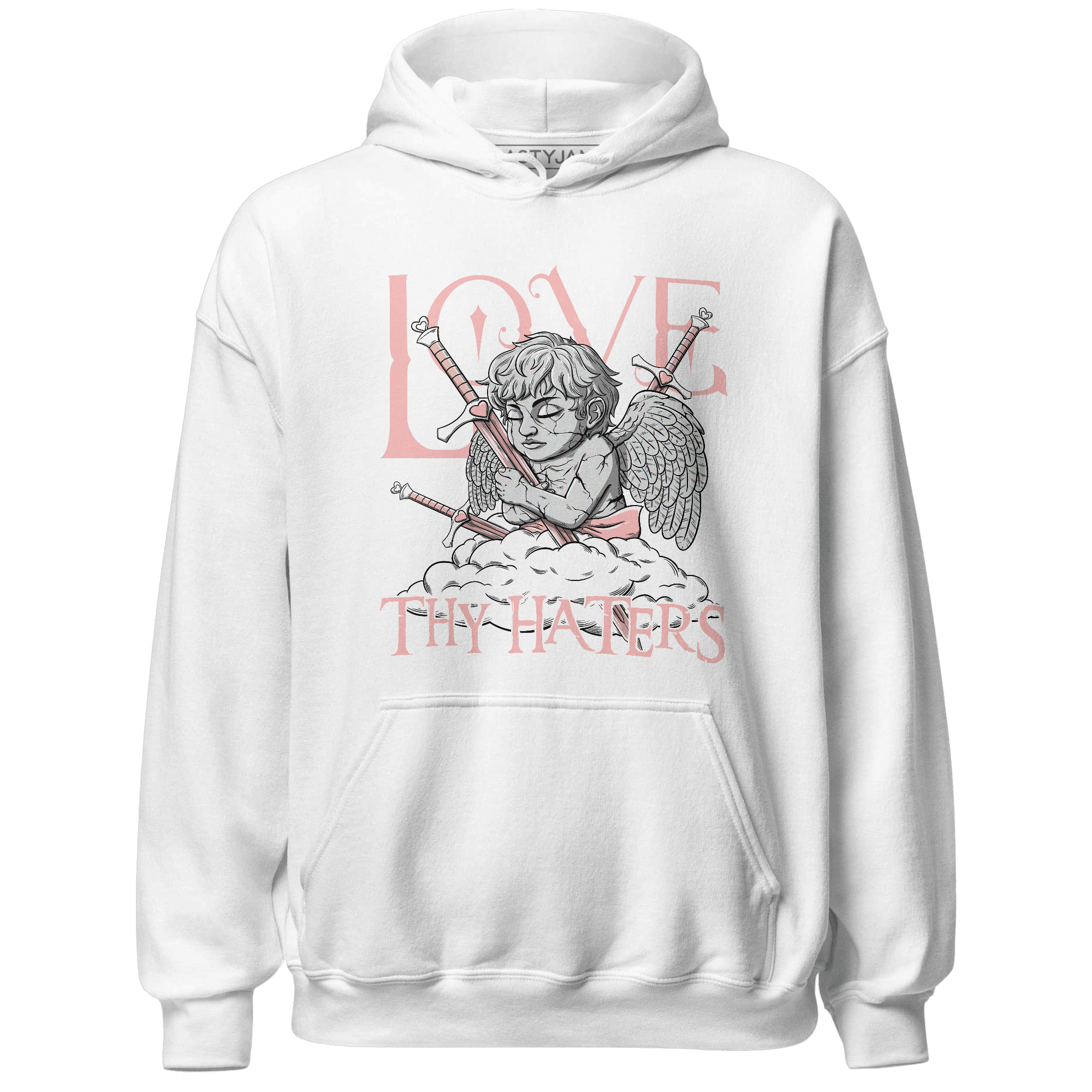 Low Legend Pink 11s Hoodie Match Love Thy Haters Angel - NastyJamz