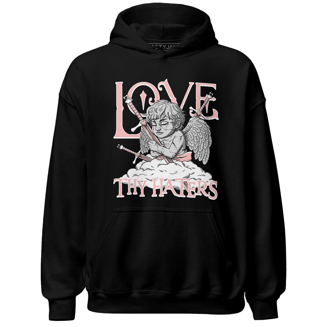 Low Legend Pink 11s Hoodie Match Love Thy Haters Angel - NastyJamz