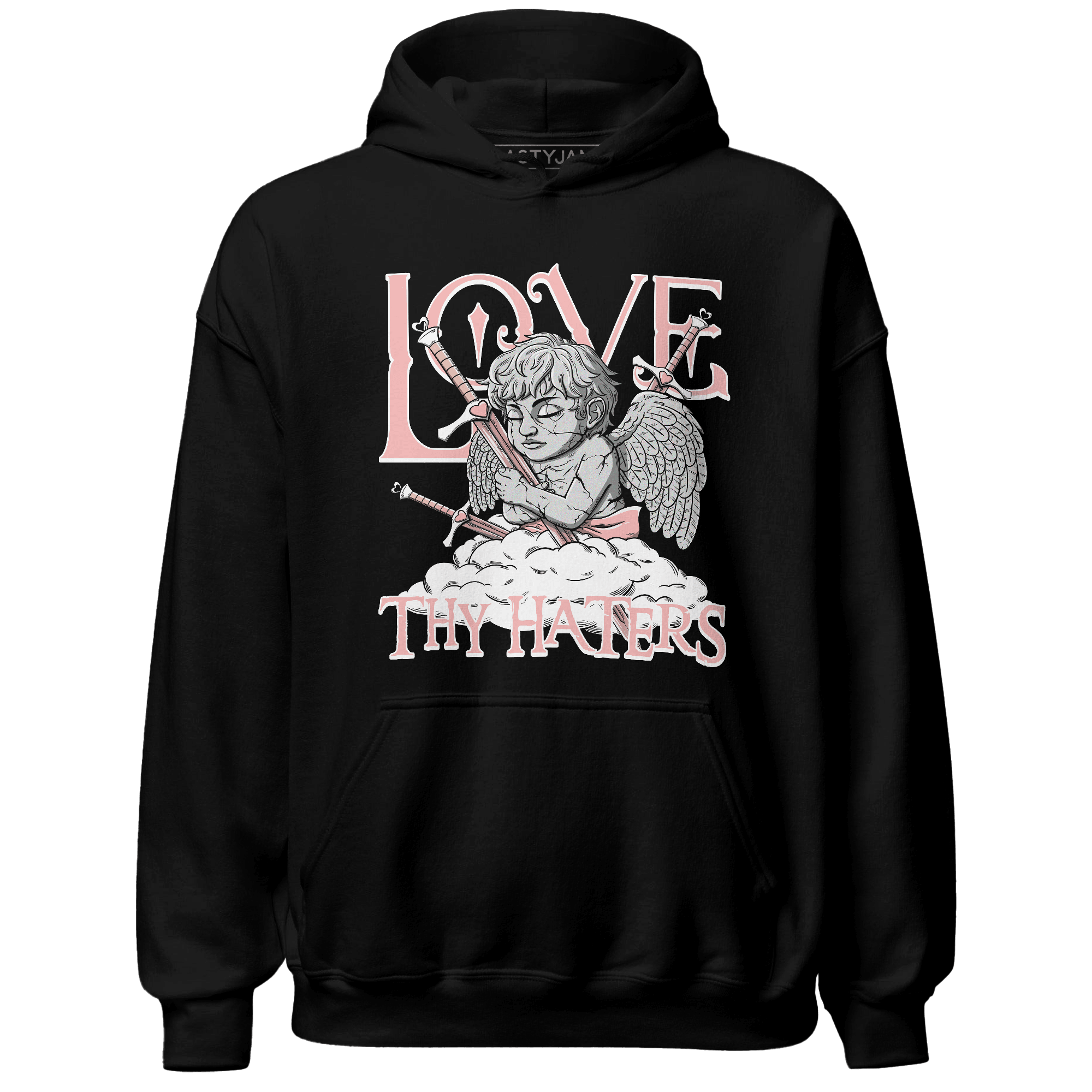 Low Legend Pink 11s Hoodie Match Love Thy Haters Angel - NastyJamz