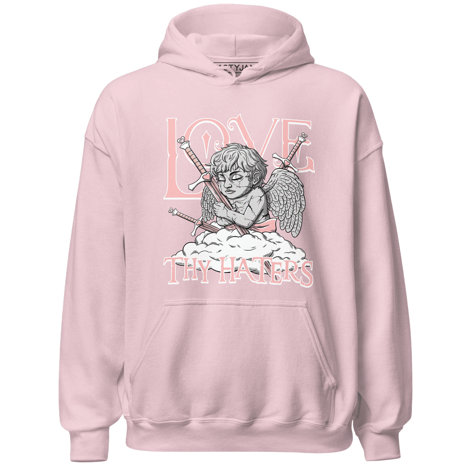Low Legend Pink 11s Hoodie Match Love Thy Haters Angel - NastyJamz