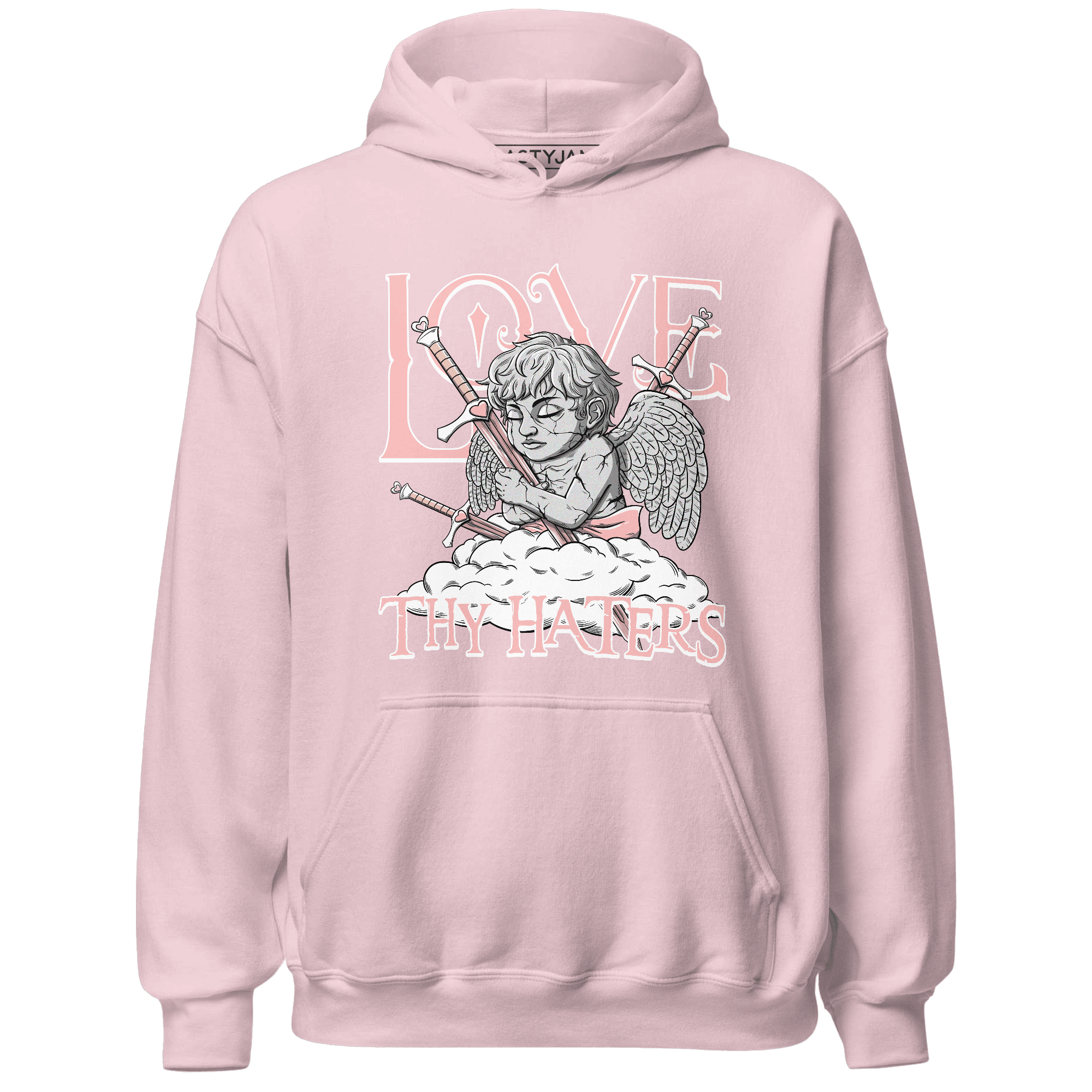 Low Legend Pink 11s Hoodie Match Love Thy Haters Angel - NastyJamz